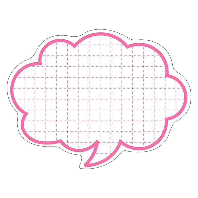 ササガワ 抜型カード 吹出し　大　ピンク 16-4186　50枚 1冊（ご注文単位5冊）【直送品】