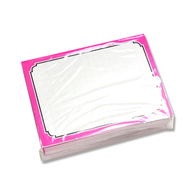 ササガワ ショーカード 小 50枚袋入 16-4272 ピンク枠 1冊(ご注文単位5冊)【直送品】