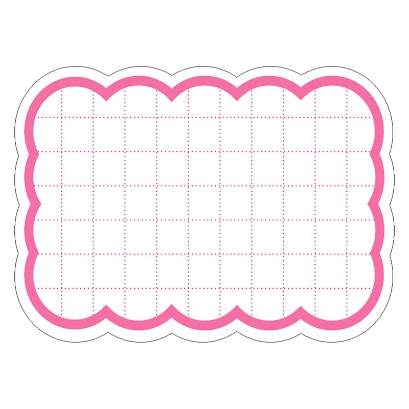 ササガワ 抜型カード 雲　大　ピンク 16-4480　30枚 1冊（ご注文単位5冊）【直送品】