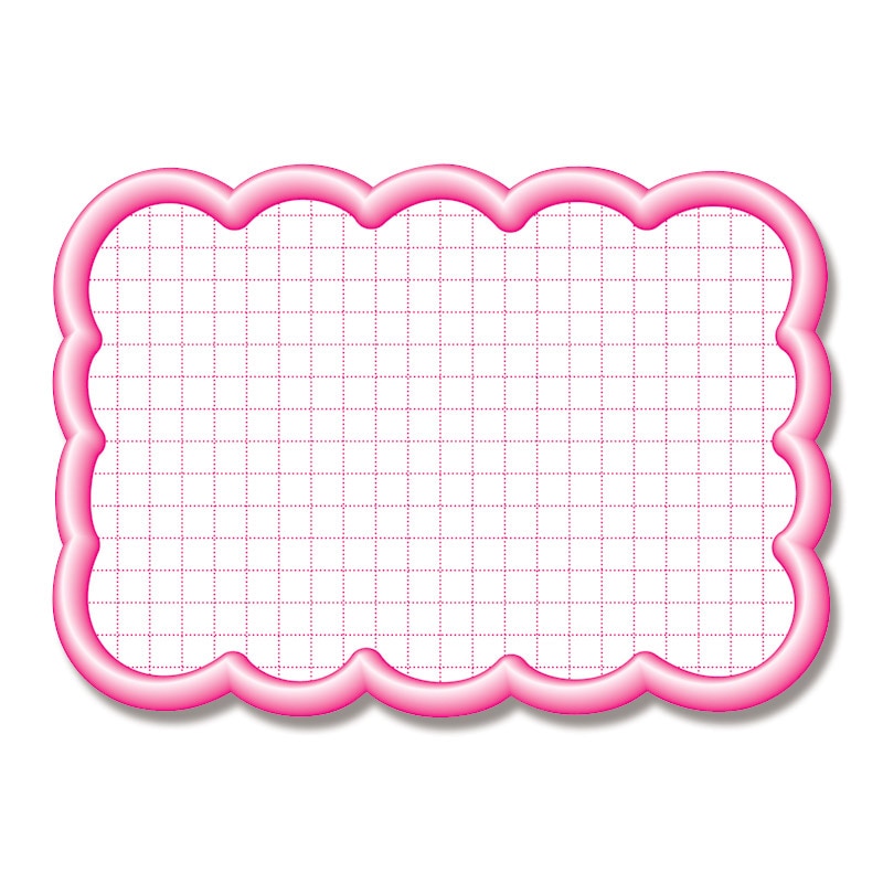 ササガワ 抜型カード 波四角型　50枚袋入 16-4196　立体枠　波四角　￥なし 1冊（ご注文単位5冊）【直送品】