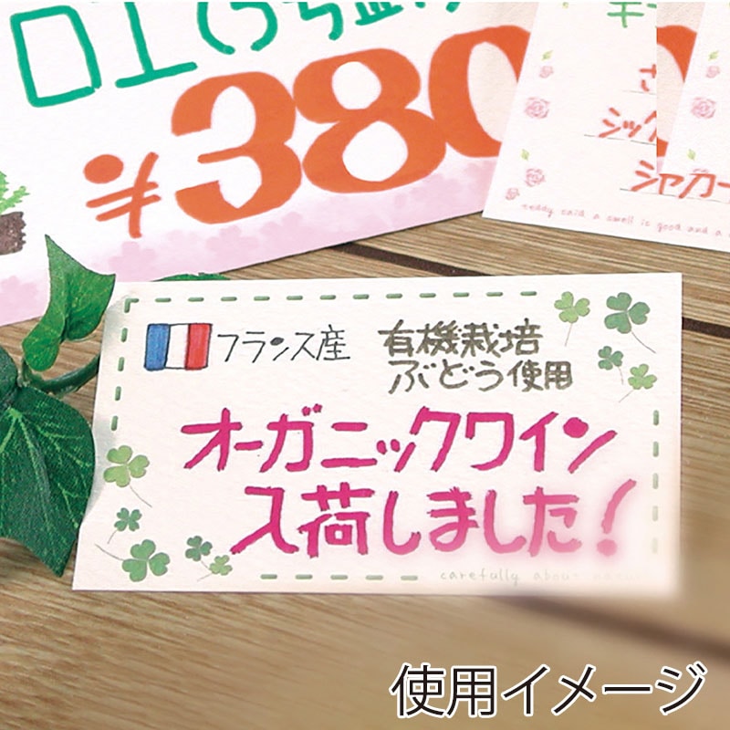 ササガワ ショーカード はがき判 クローバー16-1701 30枚/冊
