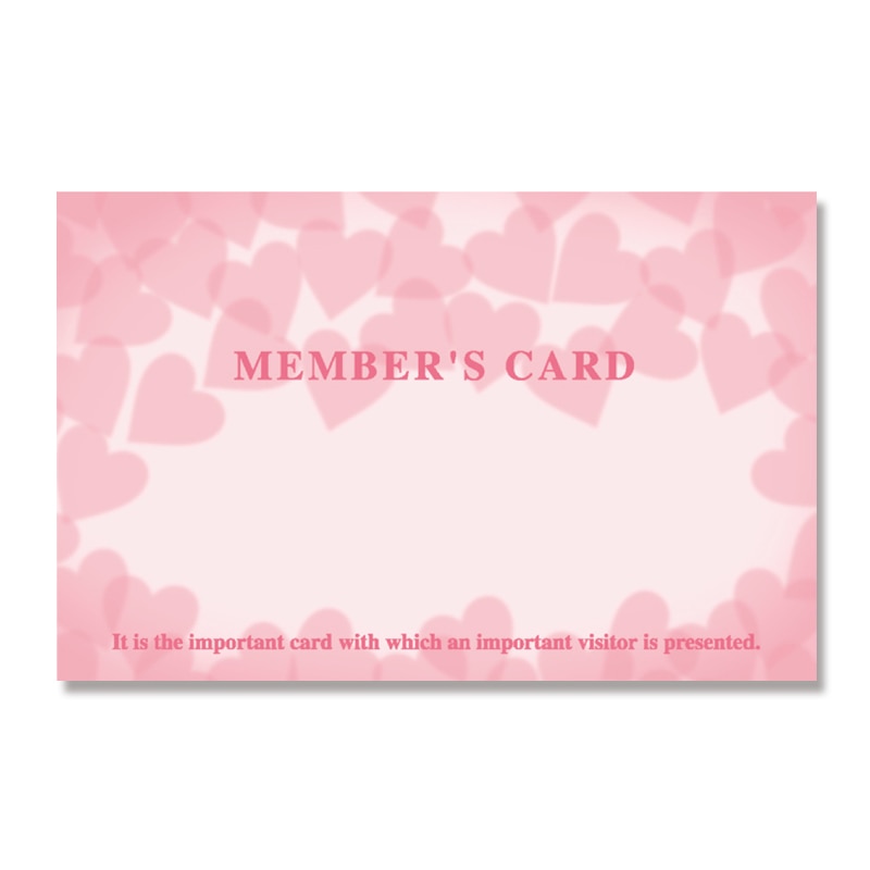 ササガワ メンバーズカード ピンクハート 16-4903 50枚/冊
