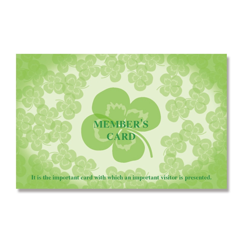 ササガワ メンバーズカード 二つ折 クローバー 16-4912 50枚/冊
