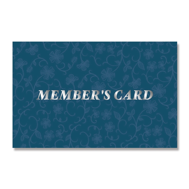 ササガワ メンバーズカード 二つ折 レリーフ青 16-4914 50枚/冊