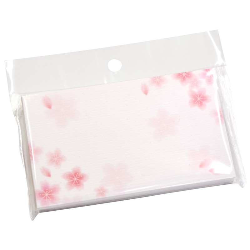ササガワ ショーカード 名刺サイズ 桜 16-1726 30枚/冊