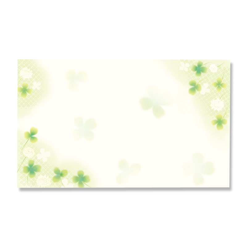 ササガワ ショーカード 名刺サイズ 白つめ草 16-1727 30枚/冊