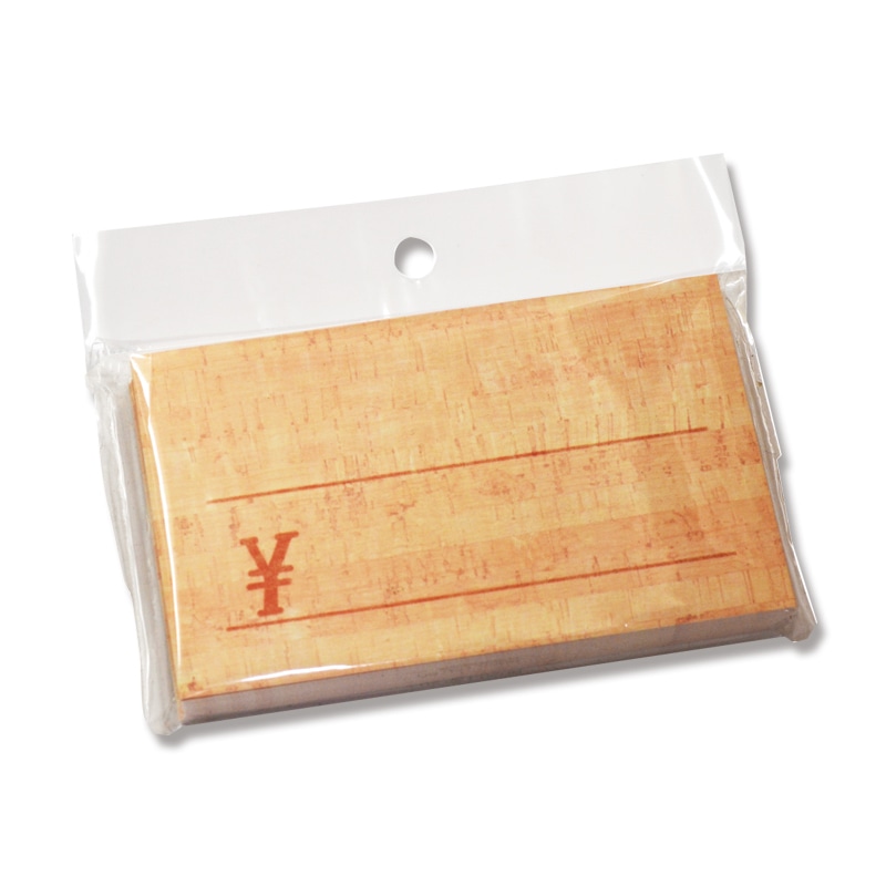 ササガワ ショーカード 30枚袋入 16-1728　コルク　￥付 1冊（ご注文単位5冊）【直送品】