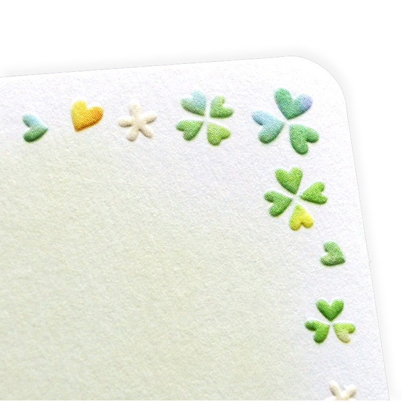 ササガワ ファンタジーカード カラフルクローバー 16-883 100枚/冊