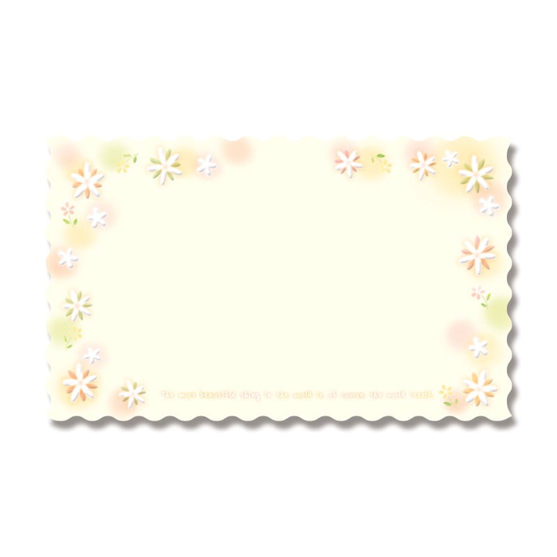 ササガワ ファンタジーカード ロマンフラワー 16-887 100枚/冊