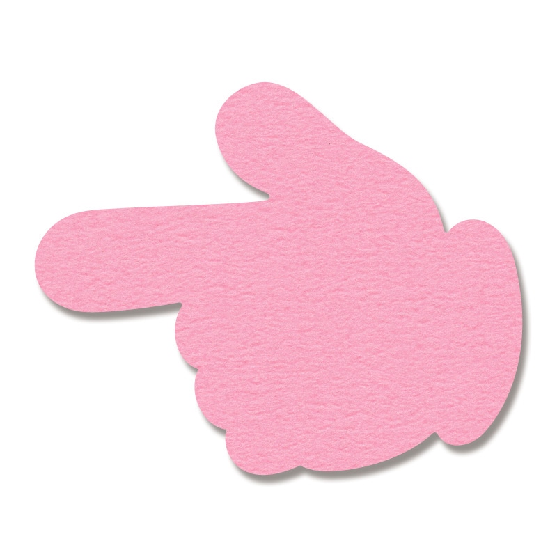 ササガワ 抜き型カード ぷちカード 12枚(6色各2枚)袋入 16-7029 ユビ 中 1冊(ご注文単位5冊)【直送品】