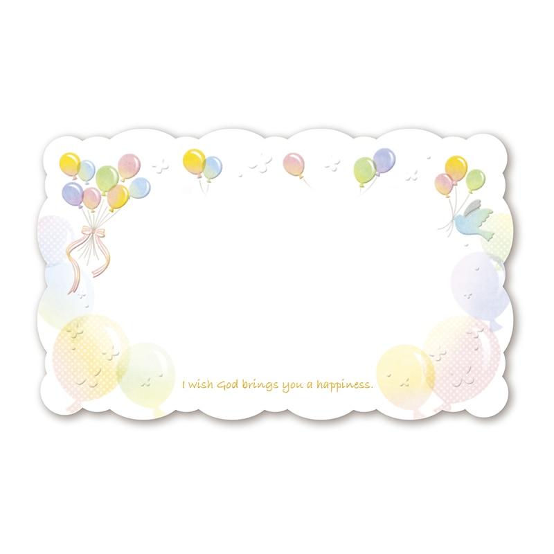 ササガワ ファンタジーカード ハッピーバルーン 16-653 15枚 1冊(ご注文単位5冊)【直送品】
