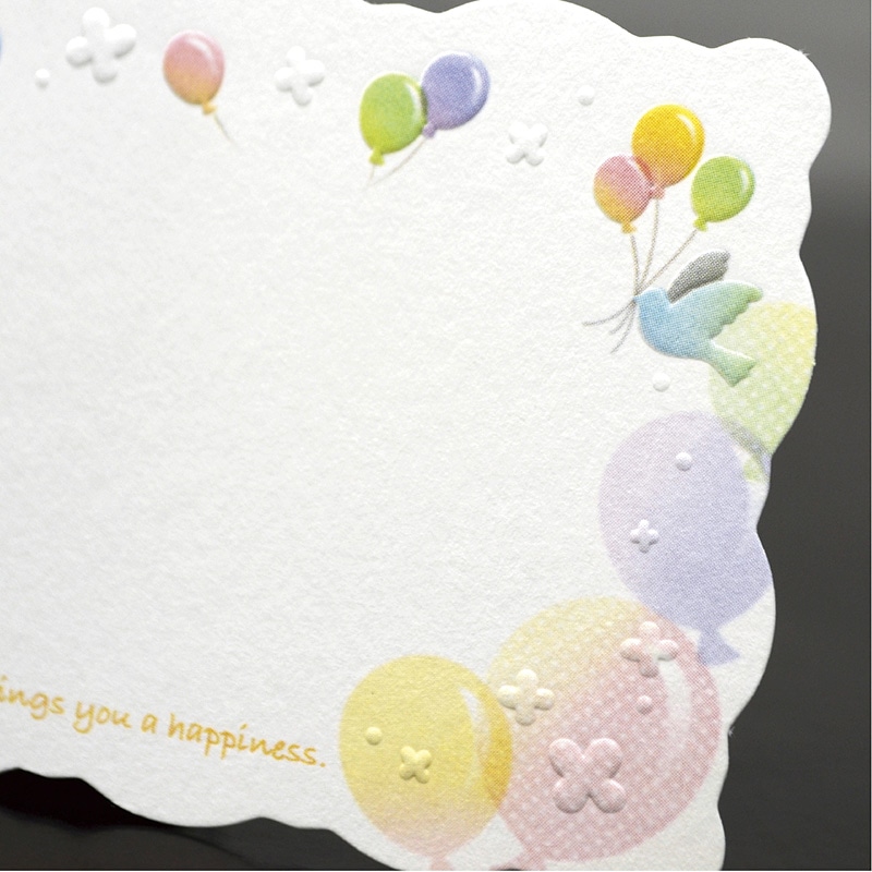 ササガワ ファンタジーカード ハッピーバルーン 16-653　15枚 1冊（ご注文単位5冊）【直送品】