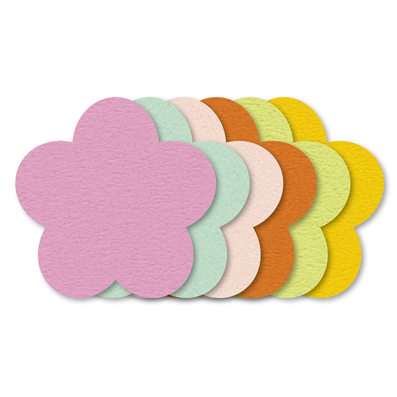 ササガワ ぷちカード 大 フラワー 16-7134 12枚(6色各2枚)/袋入