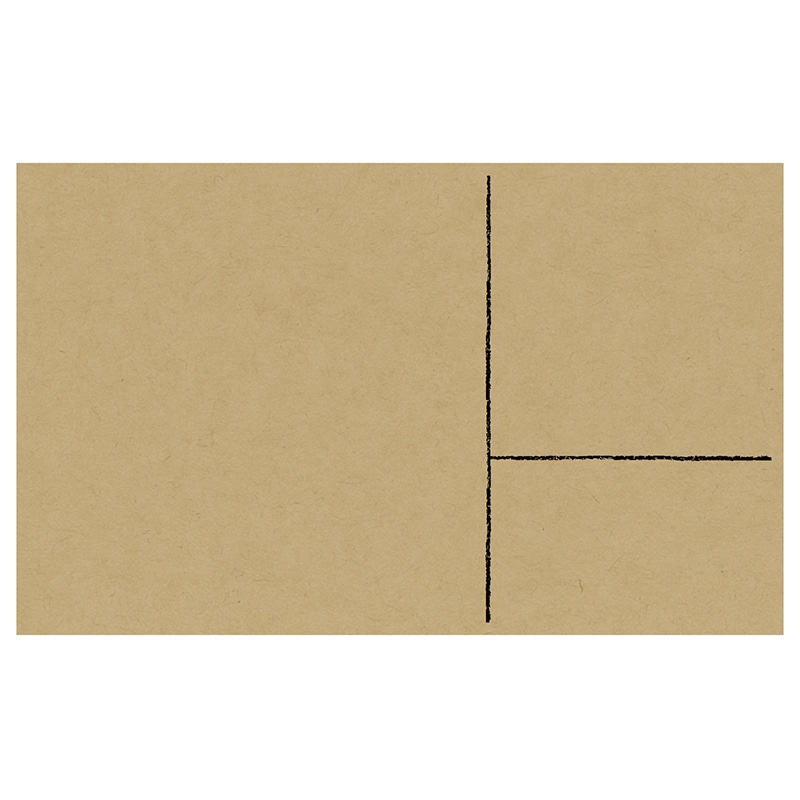 ササガワ 手書きPOP用カード 黄金比カード クラフト 16-1757 10枚/冊