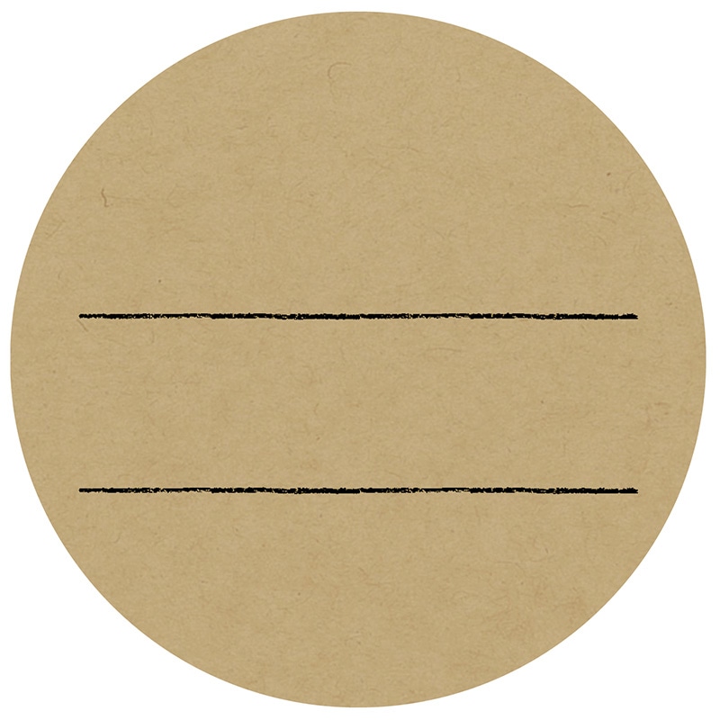 ササガワ 手書きPOP用カード 丸型 クラフト16-341 10枚/冊