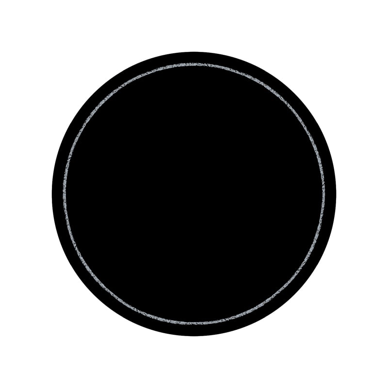 ササガワ 手書きPOP用カード 丸型 フチ ブラック 16-1764 10枚/冊