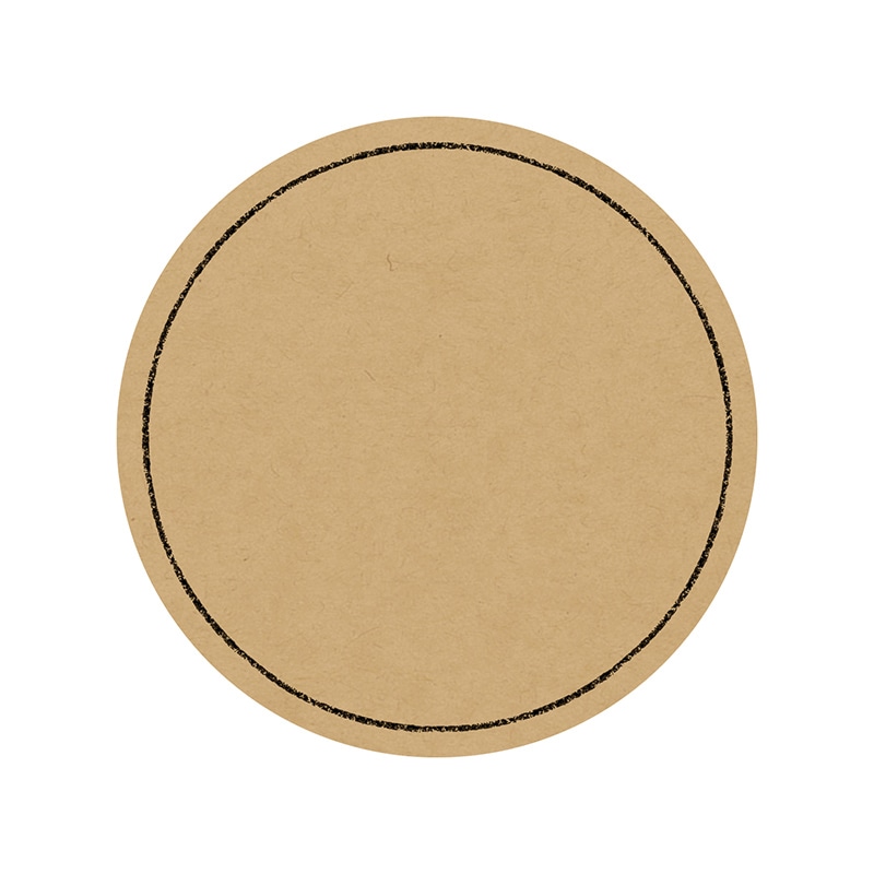 ササガワ 手書きPOP用カード 丸型 フチ クラフト 16-1765 10枚/冊