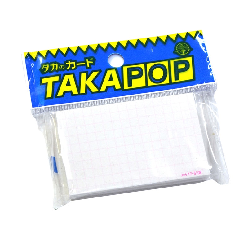 ササガワ ショーカード 小　アミ目入　無字 17-5108　50枚 1冊（ご注文単位5冊）【直送品】