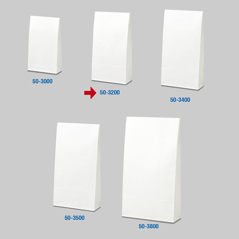 ササガワ 角底袋 白無地 大 100枚 50-3200 1包(ご注文単位1包)【直送品】