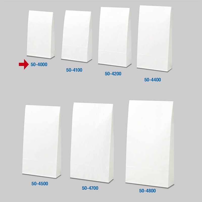 ササガワ 角底袋 白無地 小 20枚 50-4000 1束(ご注文単位5束)【直送品】