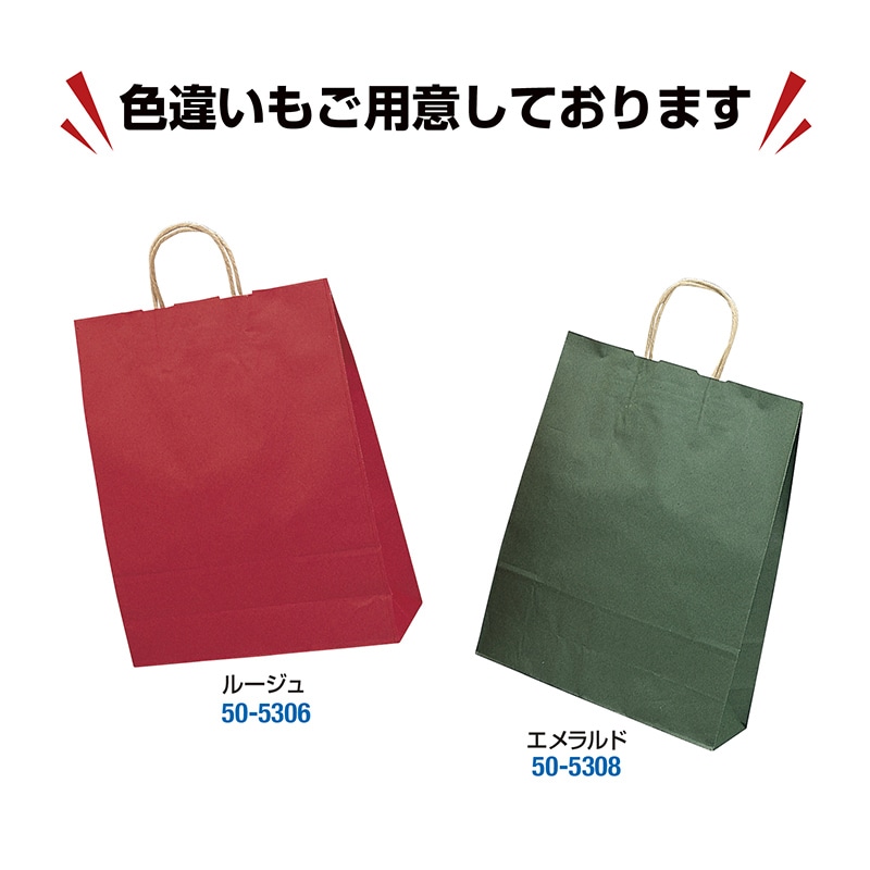 ササガワ 手提げ紙袋 マリン　大　50枚 50-5307 1包（ご注文単位1包）【直送品】