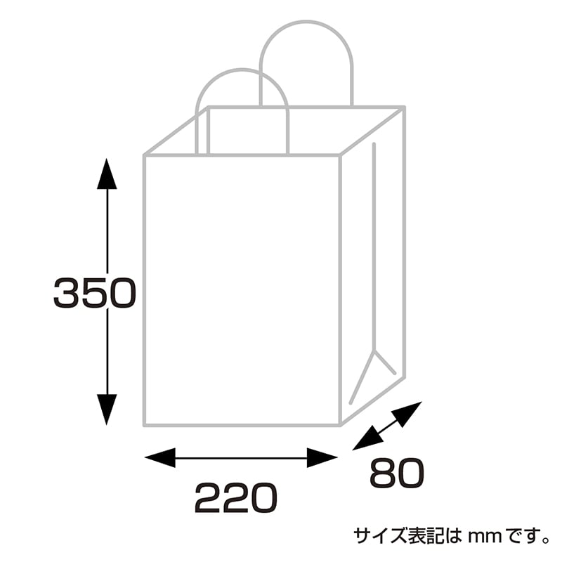 ササガワ 手提げ紙袋 マットブラック Y-22 H-35 50-6421 1枚(ご注文単位10枚)【直送品】