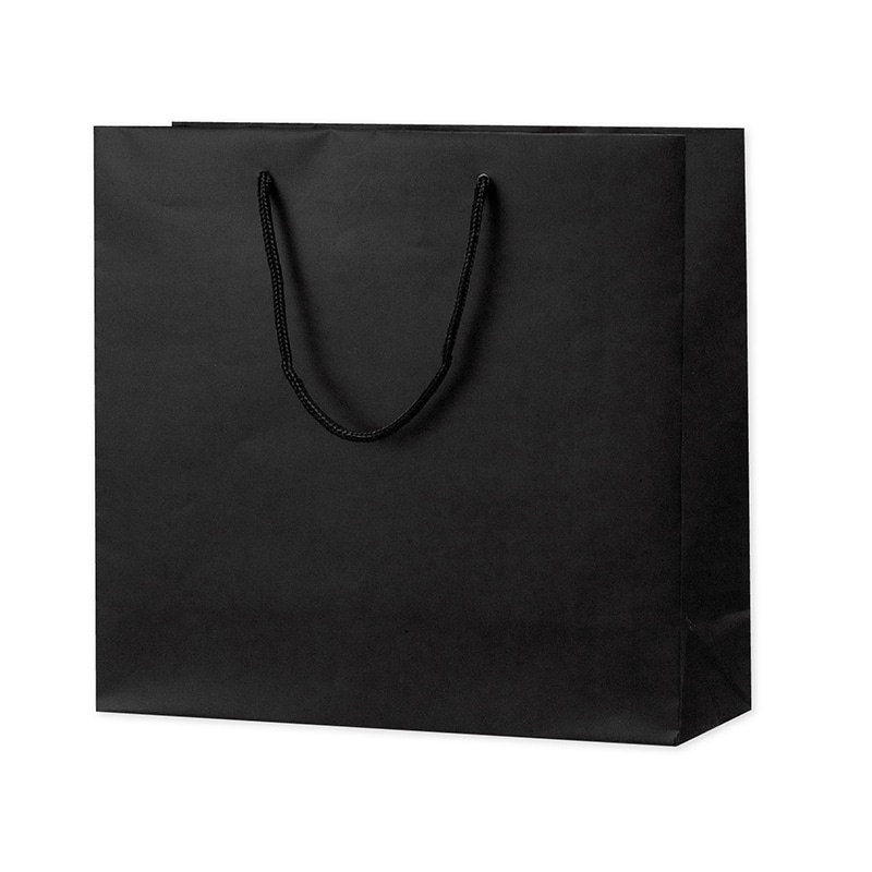 ササガワ 手提げ紙袋 マットブラック Y-32 H-30 50-6521 1枚(ご注文単位10枚)【直送品】