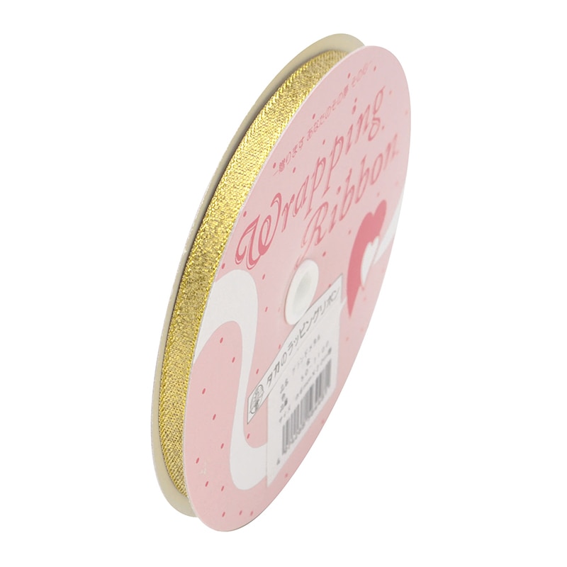 ササガワ リボン グランドメタル 金 6mm 50-7100 1巻(ご注文単位1巻)【直送品】
