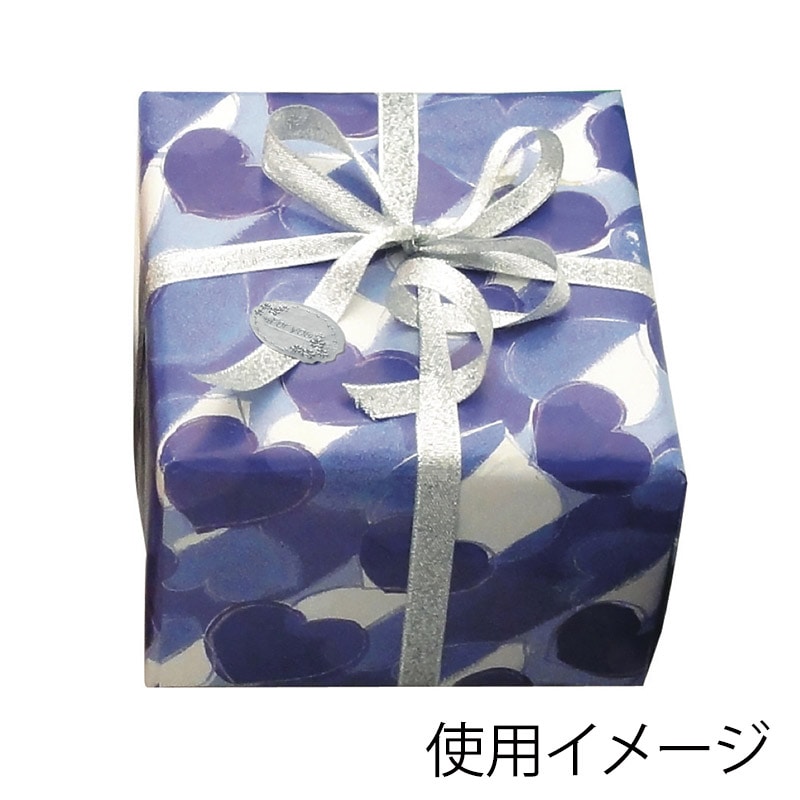 ササガワ リボン　グランドメタル 銀　9mm 50-7201 1巻（ご注文単位1巻）【直送品】