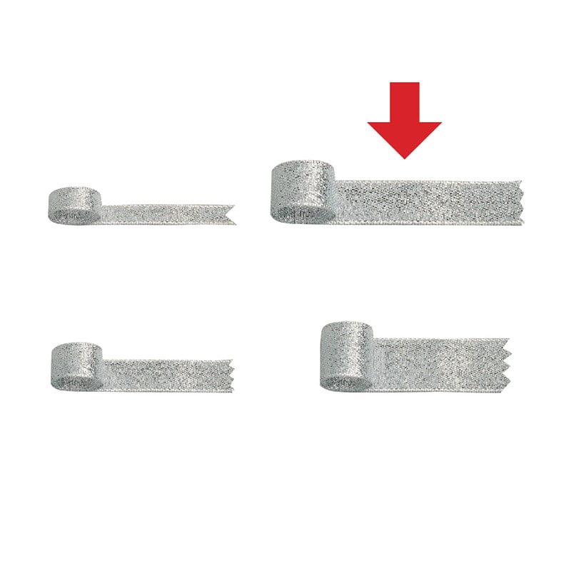 ササガワ リボン グランドメタル 銀 12mm 50-7301 1巻(ご注文単位1巻)【直送品】