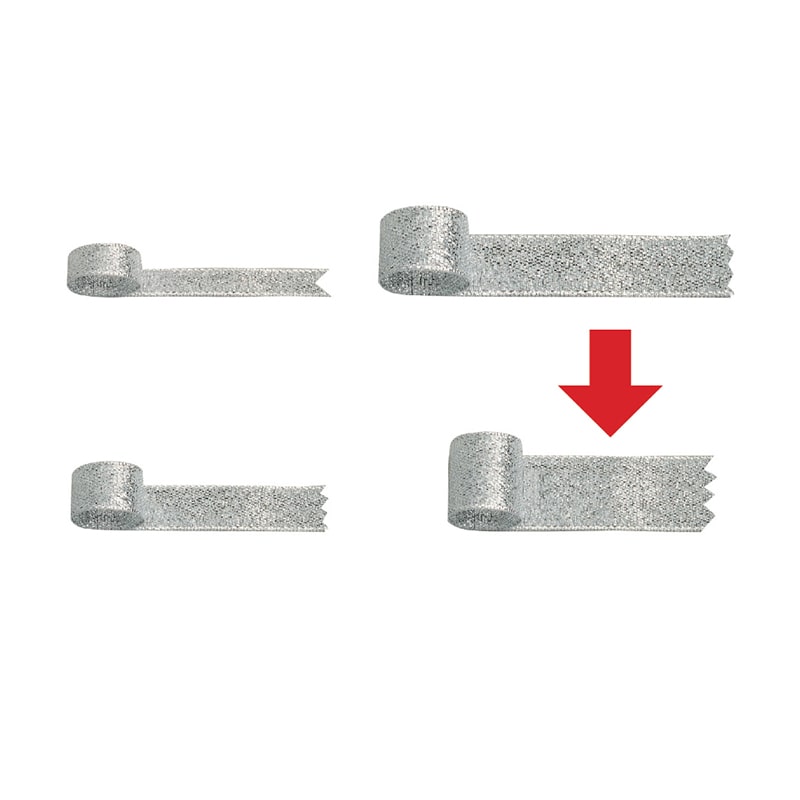 ササガワ リボン　グランドメタル グランドメタル　銀　18mm 50-7401 1巻（ご注文単位1巻）【直送品】