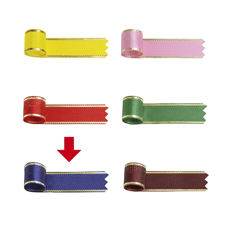 ササガワ リボン イブ 青 18mm 50-7414 1巻(ご注文単位1巻)【直送品】