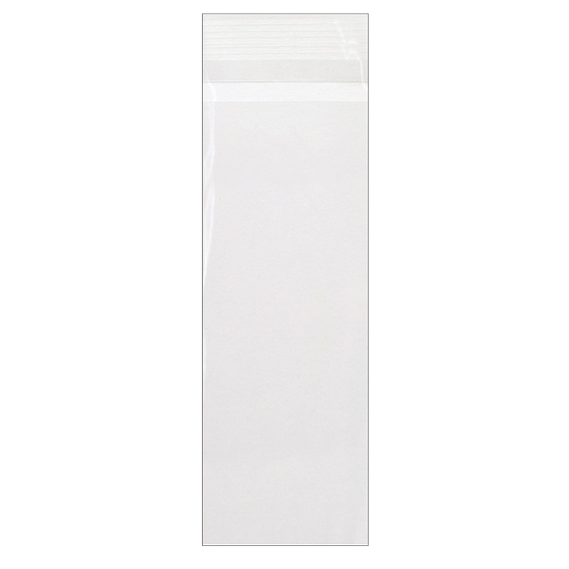 ササガワ テープ付き透明袋 L　60×160mm 50-1399　100枚 1冊（ご注文単位1冊）【直送品】