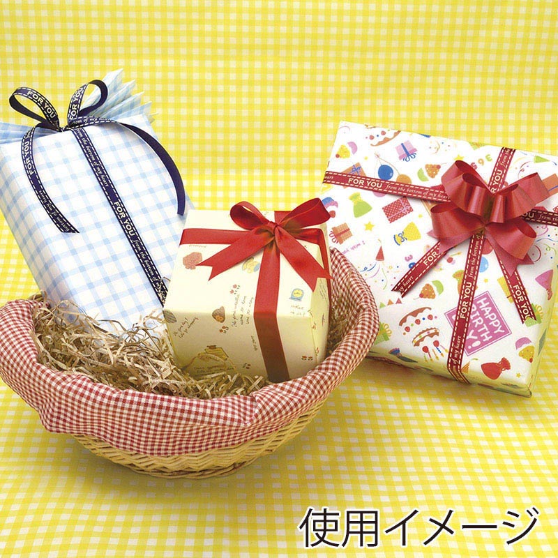 ササガワ リボン FOR YOU 赤 50-307 1巻(ご注文単位1巻)【直送品】