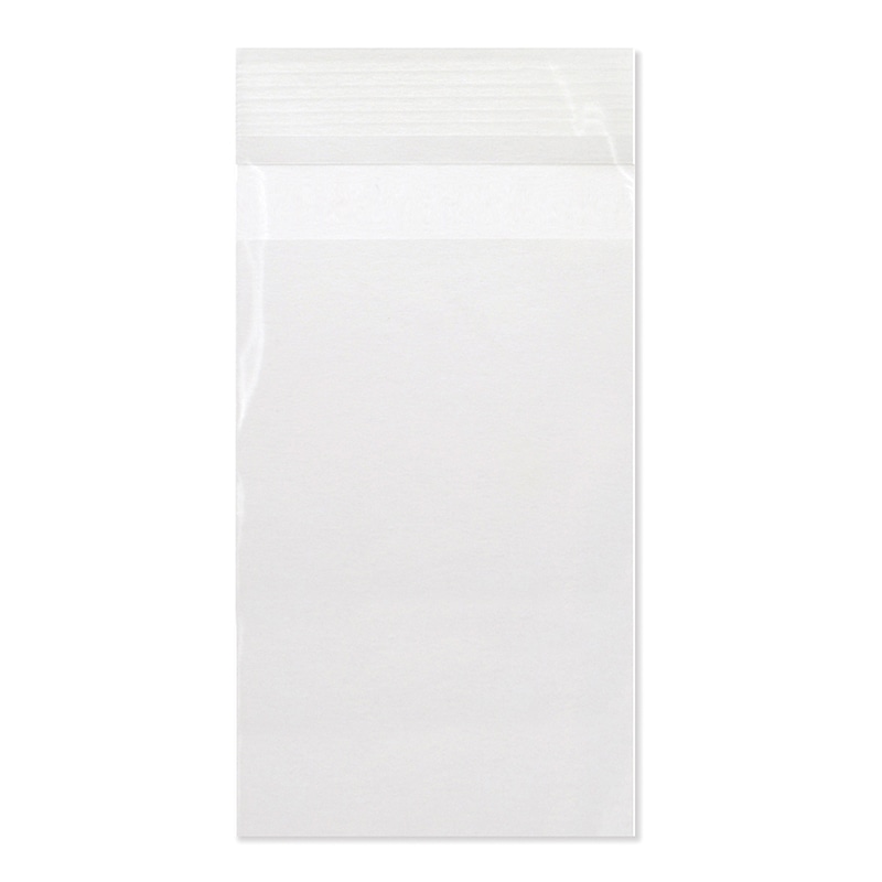 ササガワ テープ付き透明袋 M3　80×120mm 50-1298　100枚 1冊（ご注文単位1冊）【直送品】