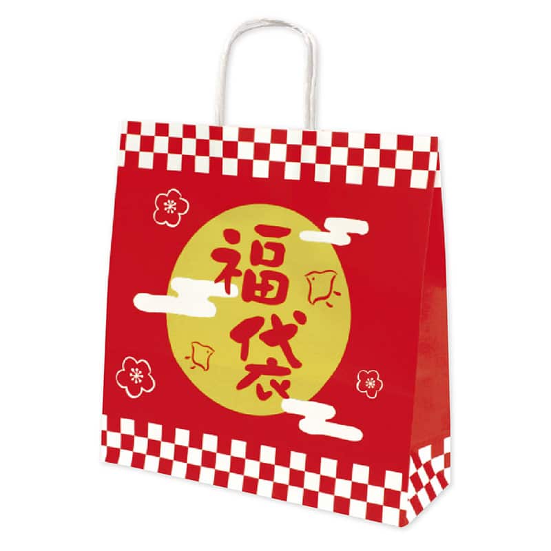 ササガワ 手提げバッグ ふくまる 小 10枚入 50-6138 1包（ご注文単位1包）【直送品】