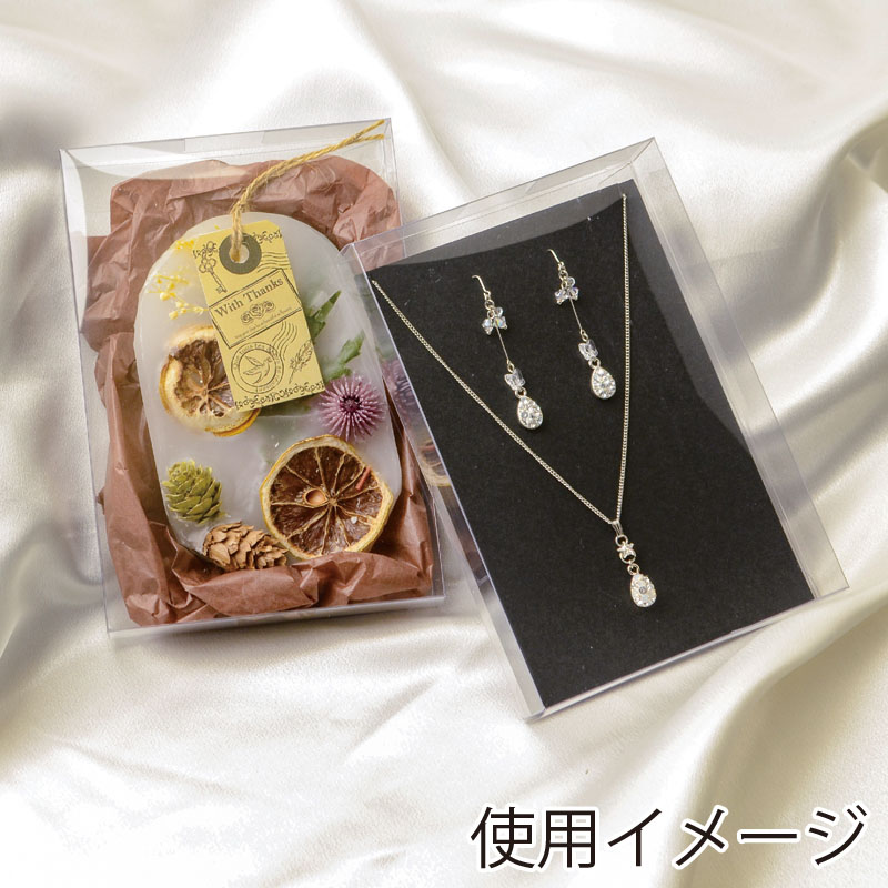 ササガワ 透明ボックス はがきサイズ105×153×25 5P 50-950 1冊(ご注文単位5冊)【直送品】