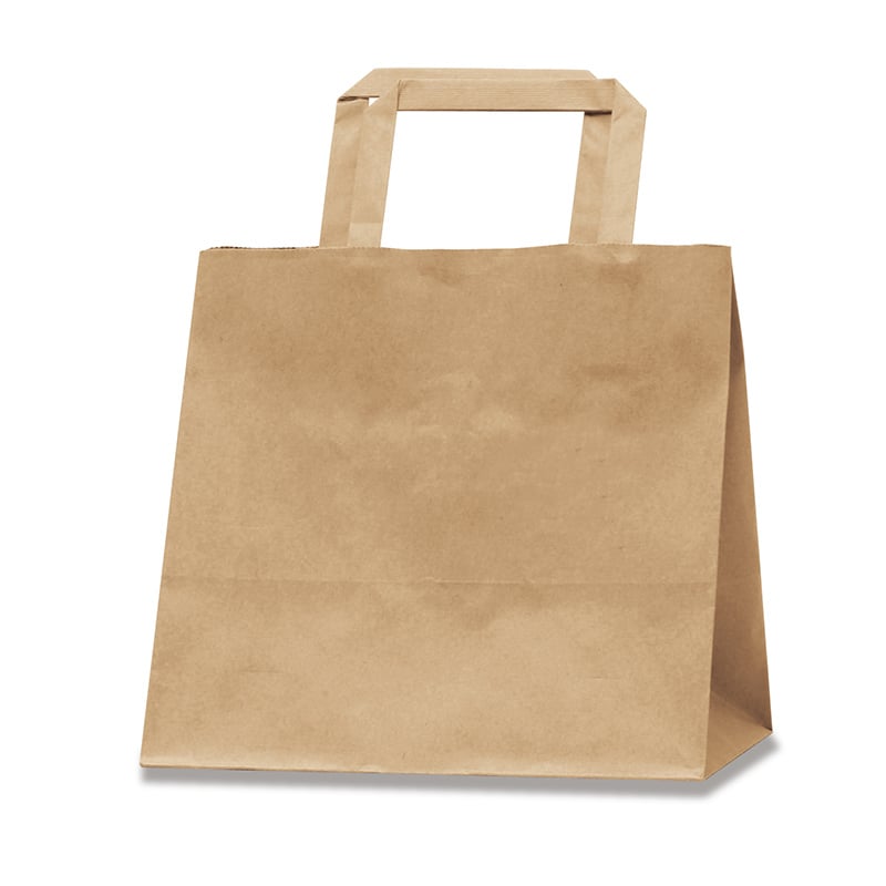 ササガワ 手提げ袋 未晒 220×150×210mm 50枚入 50-5521 1包（ご注文単位1包）【直送品】