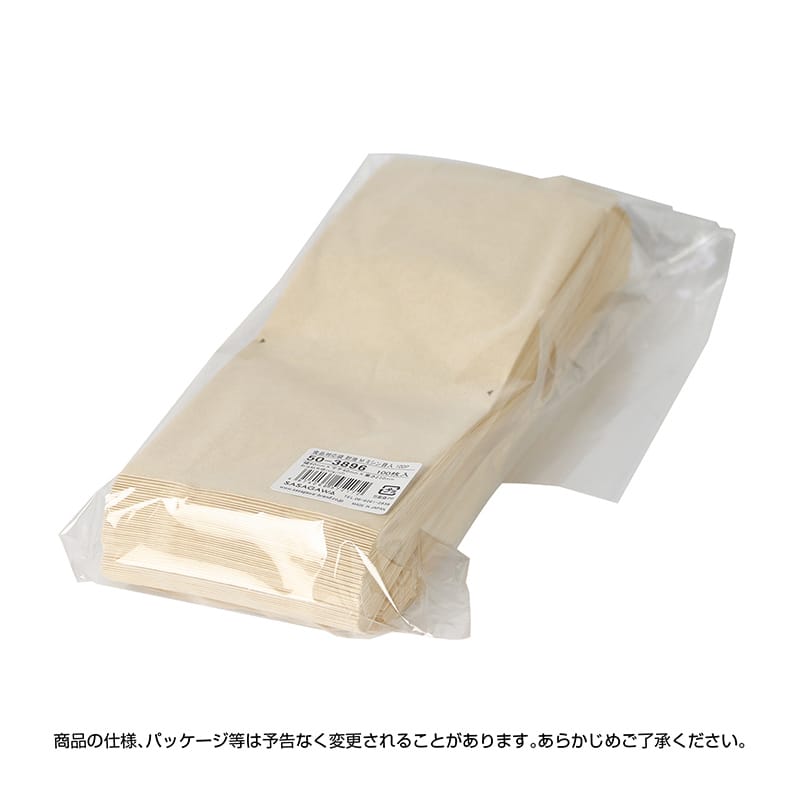 ササガワ 食品対応袋 耐油 M ミシン目入 100枚入 50-3896 1包（ご注文単位1包）【直送品】