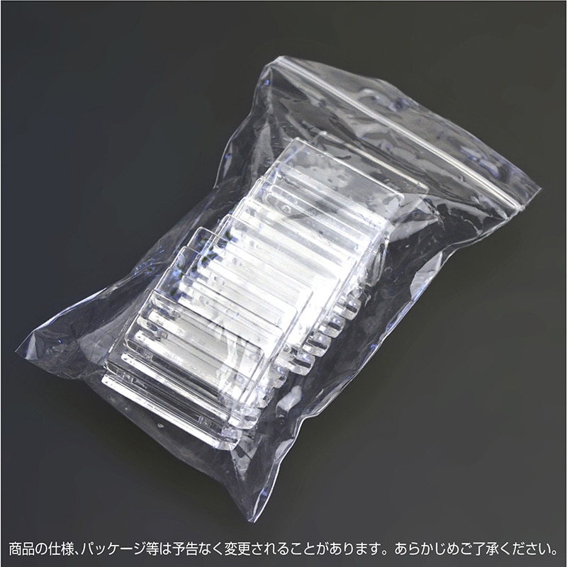 ササガワ カード立 山型アクリル・トーメイ 34-1056　10個 1袋（ご注文単位5袋）【直送品】