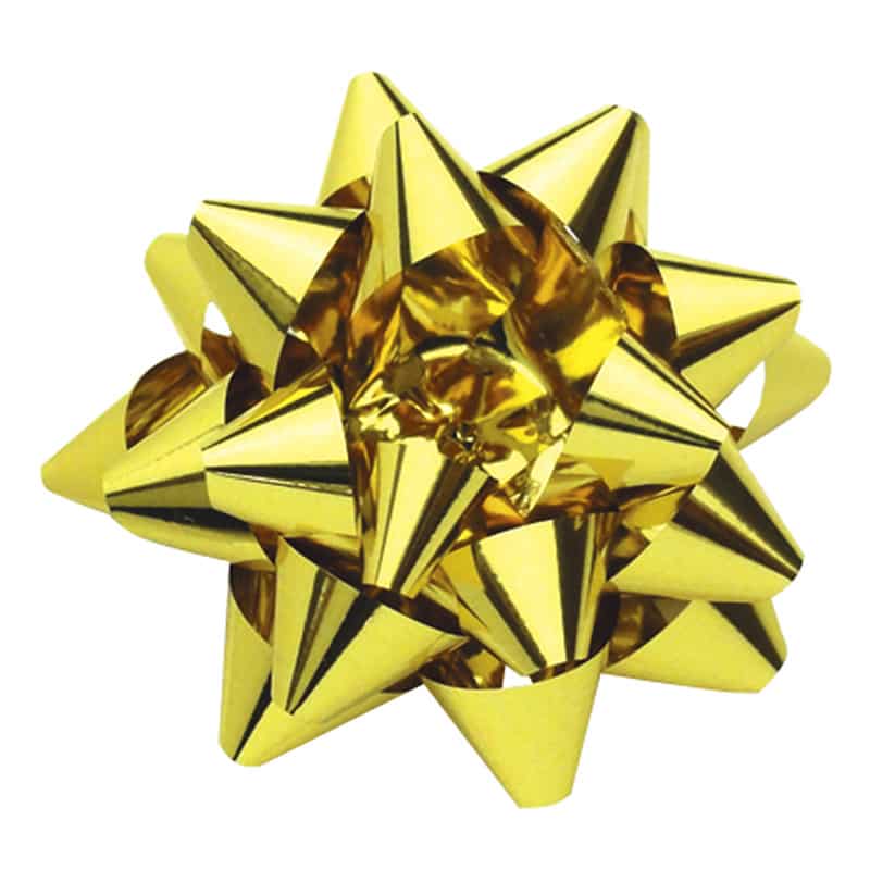 ササガワ スターボウ ホイルスター 金 5個入 35-6856 1パック（ご注文単位5パック）【直送品】