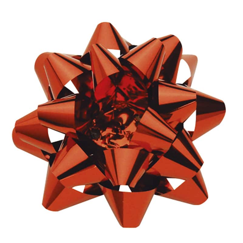 ササガワ スターボウ ホイルスター 赤 5個入 35-6857 1パック（ご注文単位5パック）【直送品】