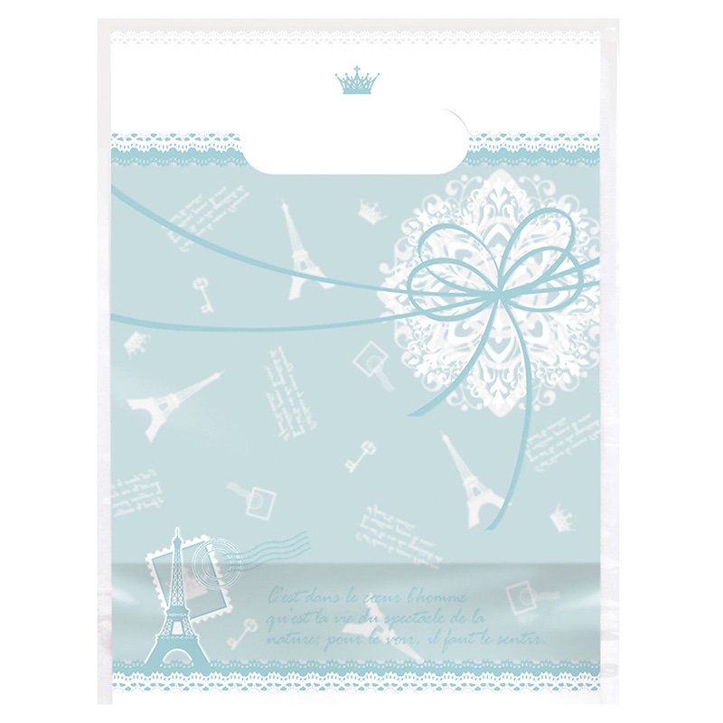 ササガワ デコラパック パリ　160×210＋90mm　ブルー 35-4054　20枚 1包（ご注文単位1包）【直送品】