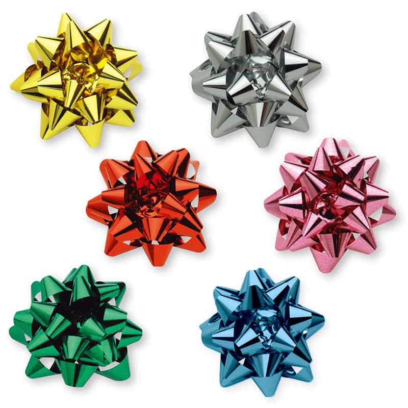 ササガワ スターボウ ホイルスター 混色 100個入 35-6768 1パック（ご注文単位1パック）【直送品】