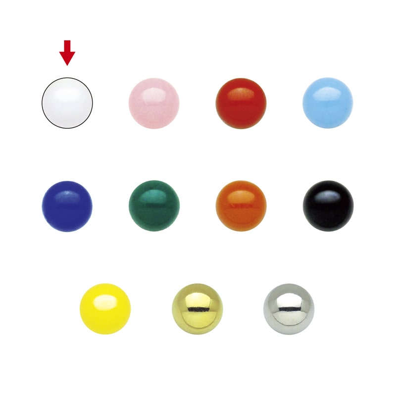 ササガワ 抽選球 直径12mm 白 100個 37-7800 1袋(ご注文単位1袋)【直送品】