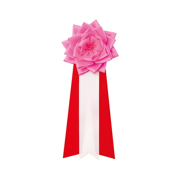 ササガワ 記章 リボンバラ　小　桃 38-341　20個 1箱（ご注文単位1箱）【直送品】