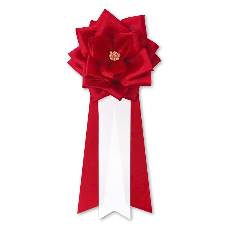 ササガワ 記章 バラ 3枚タレ 中 赤 38-3230 1個（ご注文単位12個）【直送品】