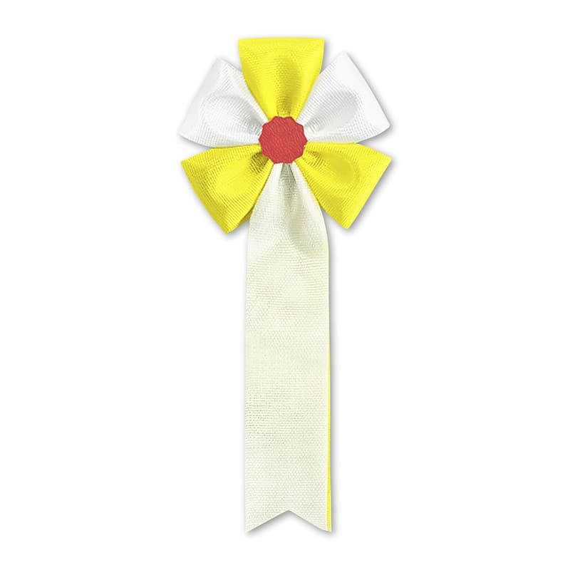 ササガワ 記章 五方 2枚タレ 黄 38-3264 1個（ご注文単位10個）【直送品】