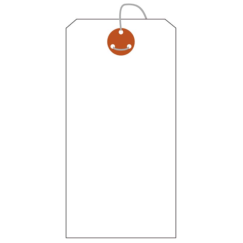 ササガワ 荷札 大　白　三穴 25-138　1000枚 1箱（ご注文単位1箱）【直送品】