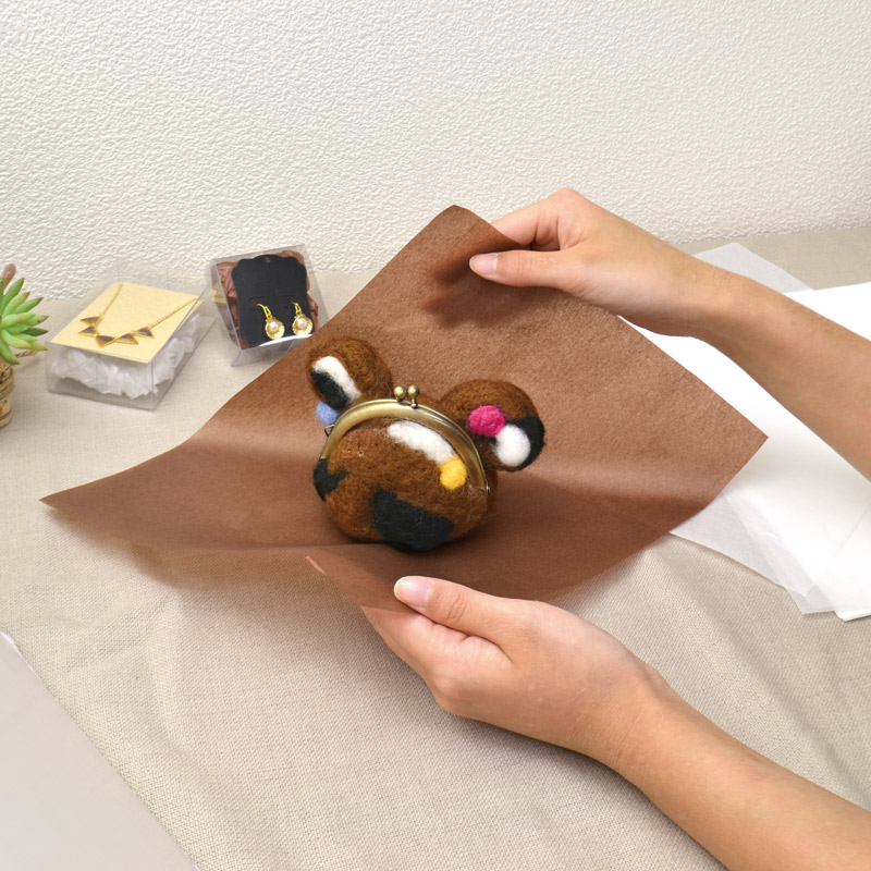 ササガワ カット薄紙 200枚袋入 35-96 カット薄紙 ブラウン 1冊(ご注文単位5冊)【直送品】